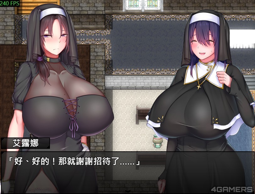 Steam成对UU绅士RPG《圣女艾露娜与堕吟之书》发售,修女沉堕题材双飞佳作-酷比游戏